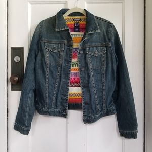 wool lined denim jacket